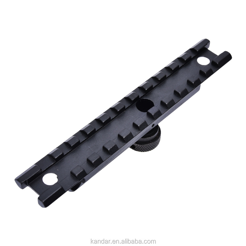 Caccia nero da 11 mm a 20 mm montatura adattatore di conversione con connettore a nocciola del pollice