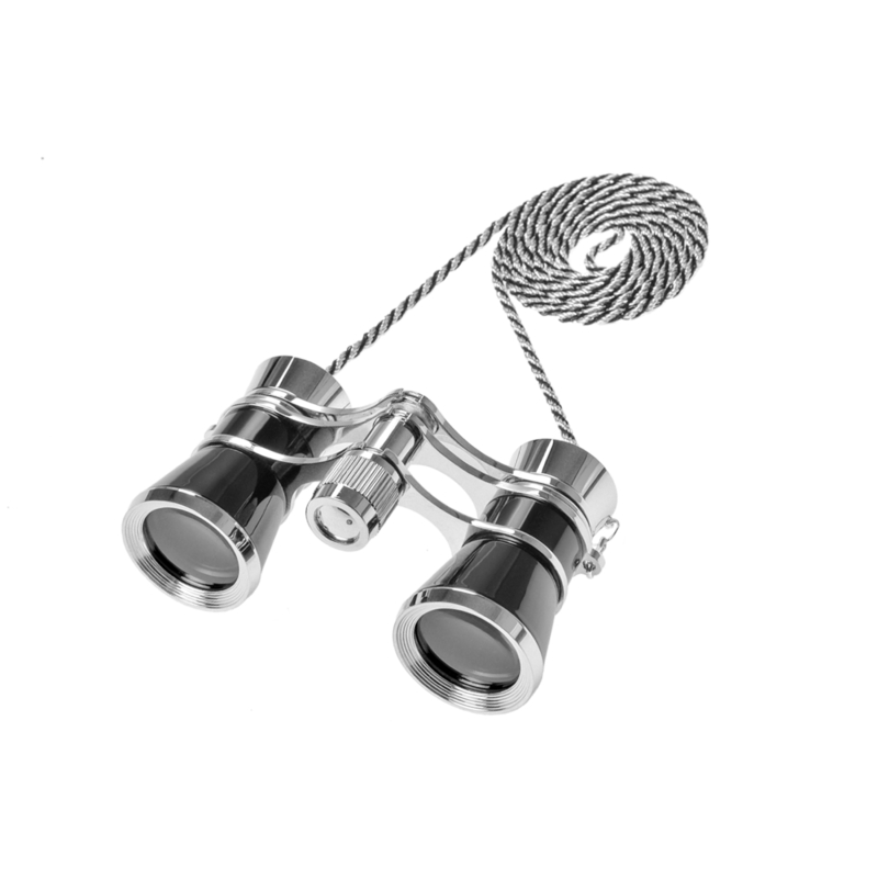 3x ingrandimento Mini telescopio in metallo nobile per corse di cavalli 3x25