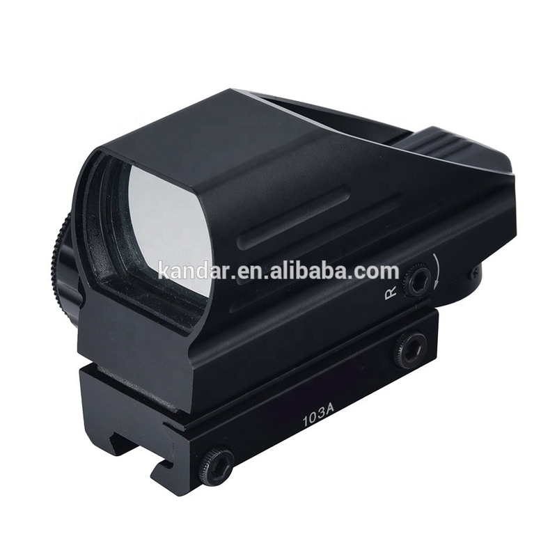 11mm Montaggio Multi-reticolo Red Green Dot Scope Perfetto per i bisogni di sollievo oculare illimitato